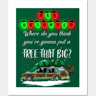 Griswold Big Tree Christmas Design Posters and Art